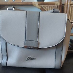 Guess, Women's Structured Crossbody Bag in Light Gray